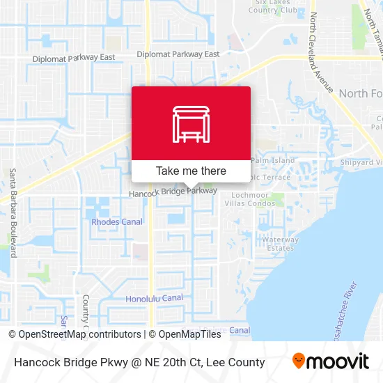 Hancock Bridge Pkwy @ NE 20th Ct map