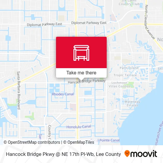 Hancock Bridge Pkwy @ NE 17th Pl-Wb map