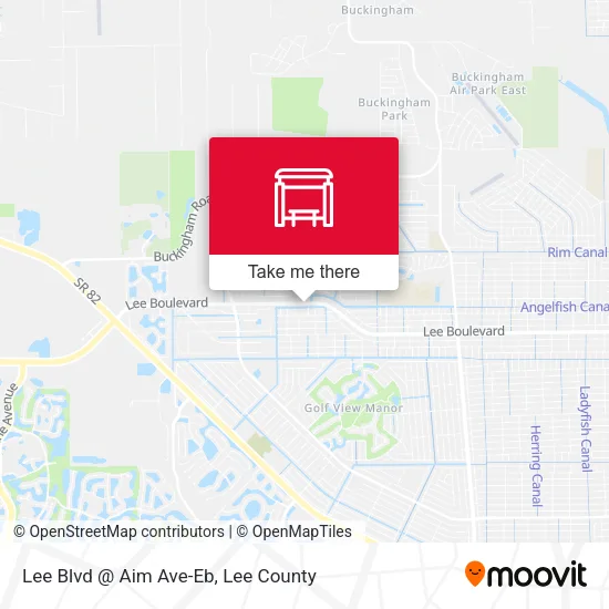 Mapa de Lee Blvd @ Aim Ave-Eb