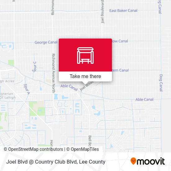 Mapa de Joel Blvd @ Country Club Blvd