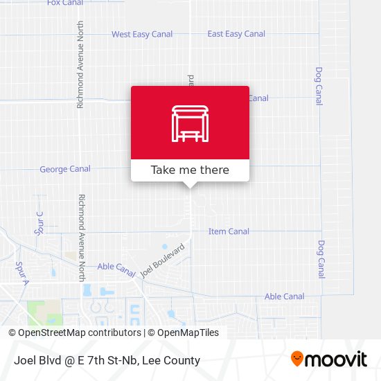 Mapa de Joel Blvd @ E 7th St-Nb