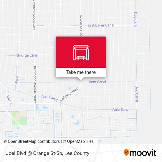 Mapa de Joel Blvd @ Orange St-Sb