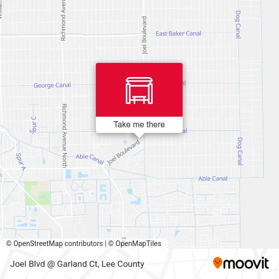 Mapa de Joel Blvd @ Garland Ct