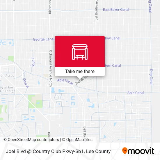 Mapa de Joel Blvd @ Country Club Pkwy-Sb1