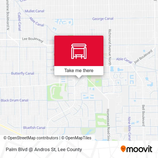 Mapa de Palm Blvd @ Andros St