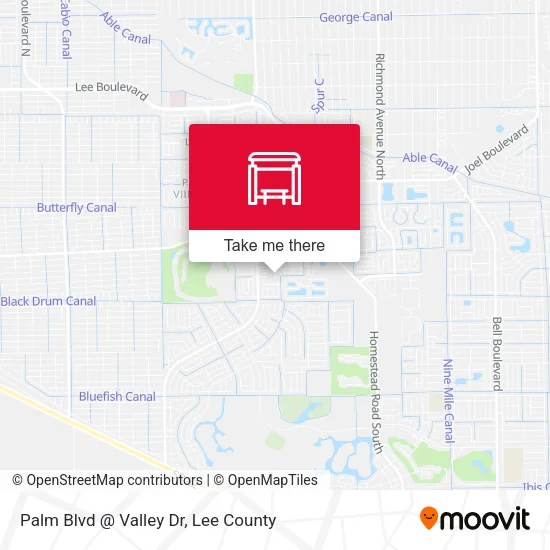 Mapa de Palm Blvd @ Valley Dr