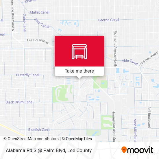 Mapa de Alabama Rd S @ Palm Blvd