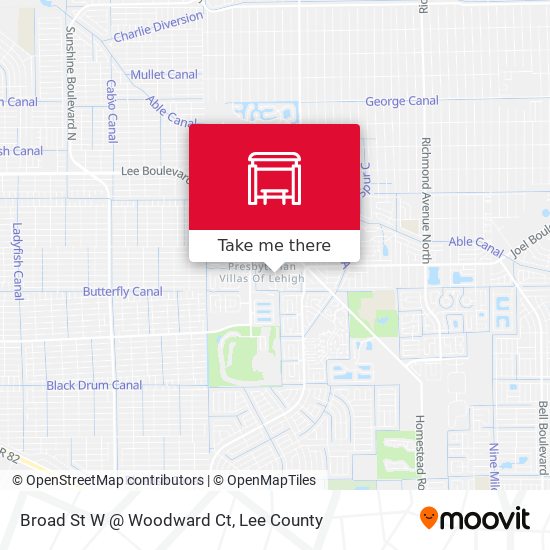Mapa de Broad St W @ Woodward Ct
