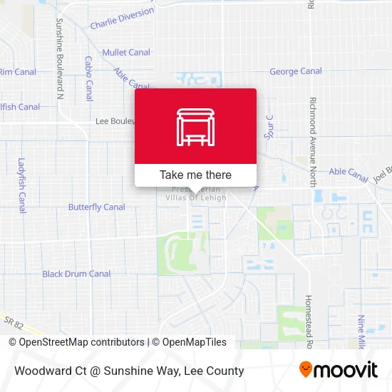 Mapa de Woodward Ct @ Sunshine Way