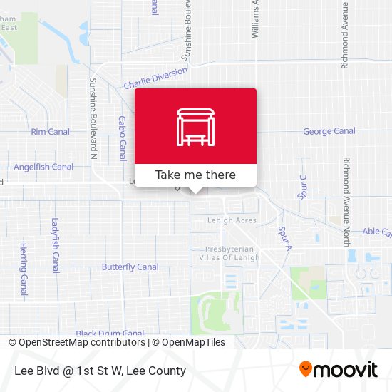Lee Blvd @ 1st St W map