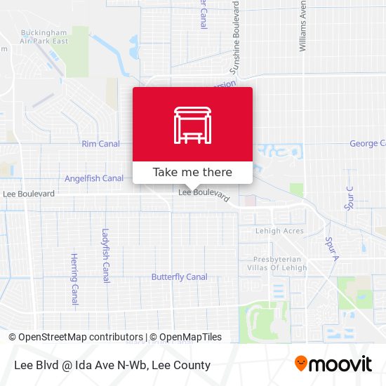 Lee Blvd @ Ida Ave N-Wb map
