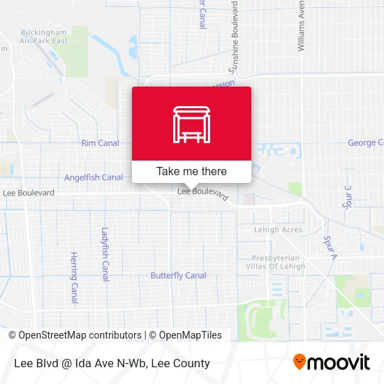 Mapa de Lee Blvd @ Ida Ave N-Wb