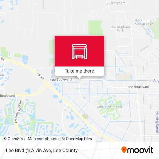 Mapa de Lee Blvd @ Alvin Ave