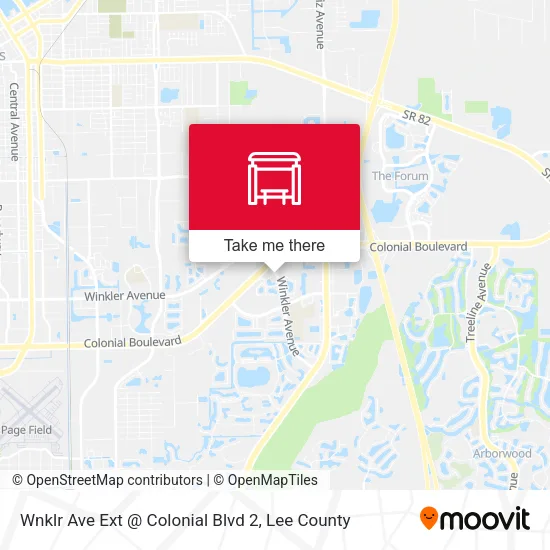 Mapa de Wnklr Ave Ext @ Colonial Blvd 2
