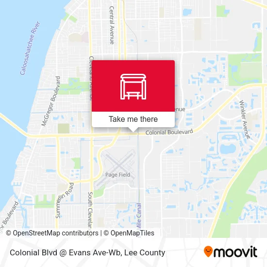 Mapa de Colonial Blvd @ Evans Ave-Wb