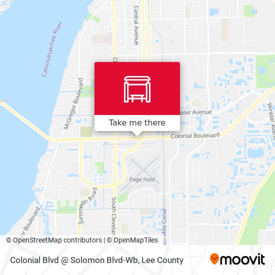 Mapa de Colonial Blvd @ Solomon Blvd-Wb