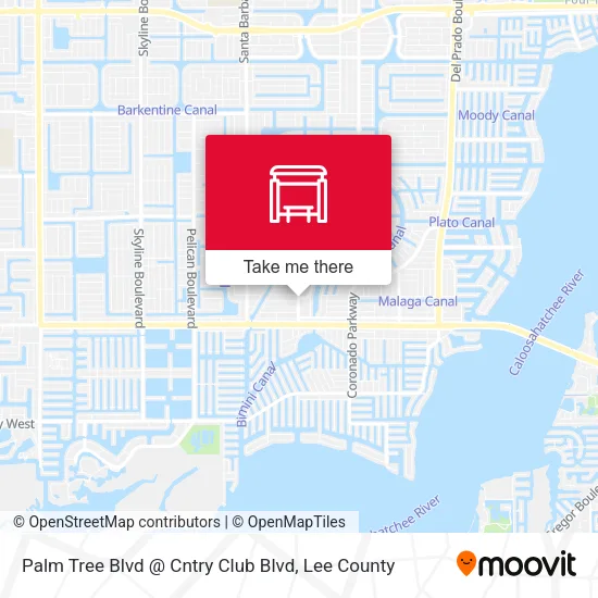 Mapa de Palm Tree Blvd @ Cntry Club Blvd