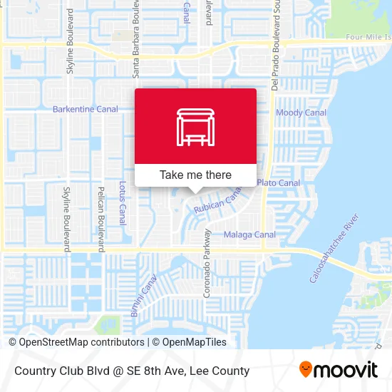 Mapa de Country Club Blvd @ SE 8th Ave