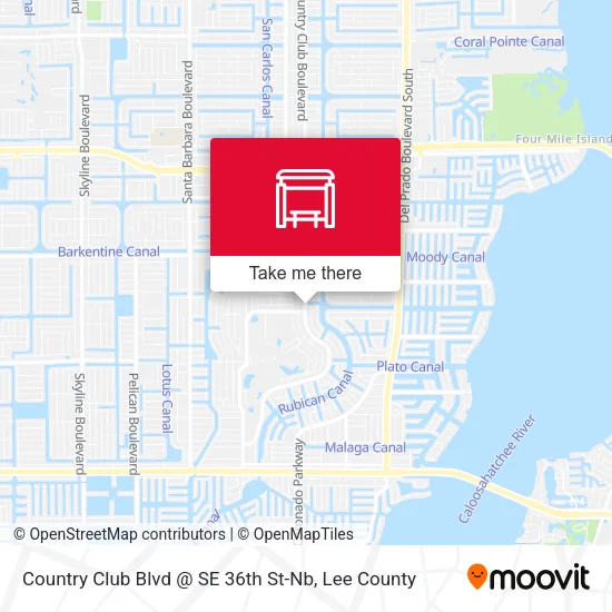 Country Club Blvd @ SE 36th St-Nb map