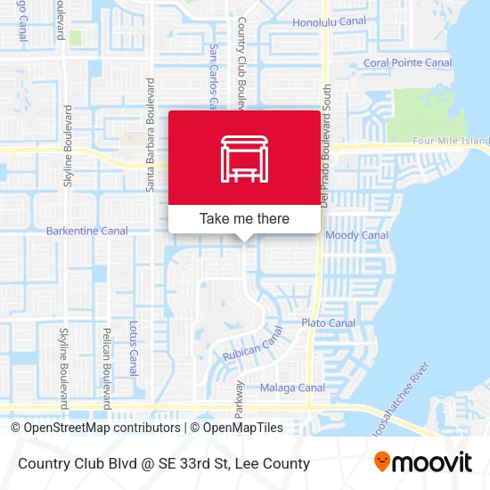 Mapa de Country Club Blvd @ SE 33rd St