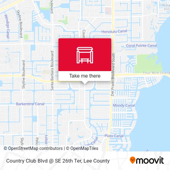 Mapa de Country Club Blvd @ SE 26th Ter