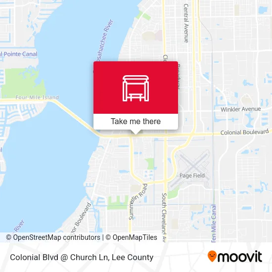 Mapa de Colonial Blvd @ Church Ln