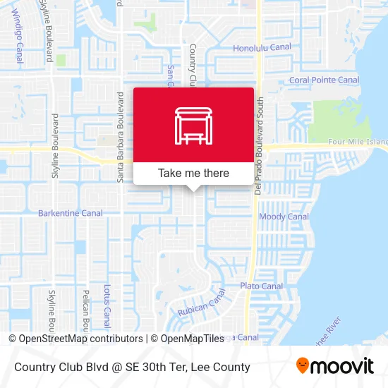 Mapa de Country Club Blvd @ SE 30th Ter