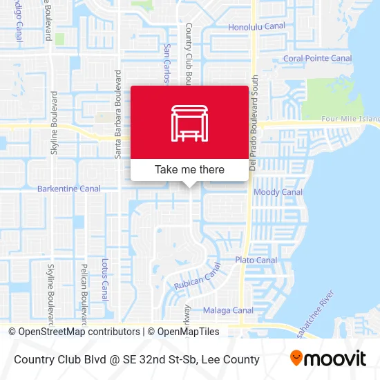 Country Club Blvd @ SE 32nd St-Sb map