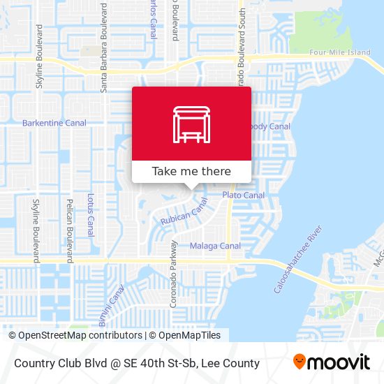 Country Club Blvd @ SE 40th St-Sb map