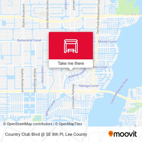 Mapa de Country Club Blvd @ SE 8th Pl