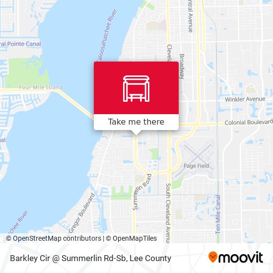 Barkley Cir @ Summerlin Rd-Sb map