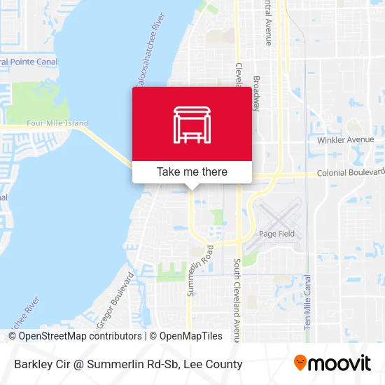 Mapa de Barkley Cir @ Summerlin Rd-Sb
