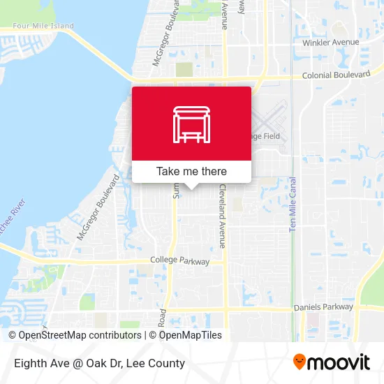 Mapa de Eighth Ave @ Oak Dr