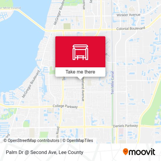 Palm Dr @ Second Ave map