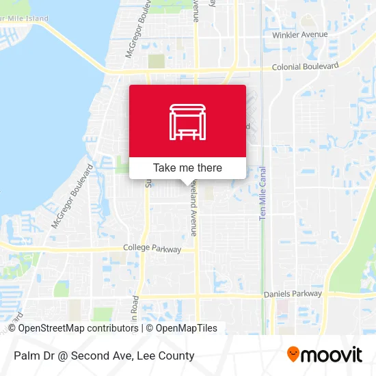 Mapa de Palm Dr @ Second Ave