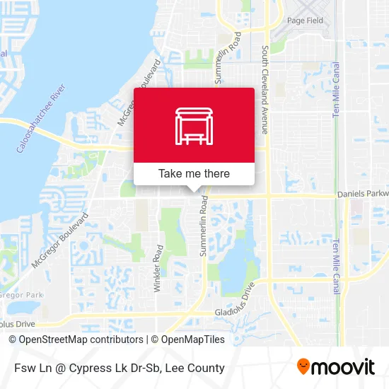 Mapa de Fsw Ln @ Cypress Lk Dr-Sb