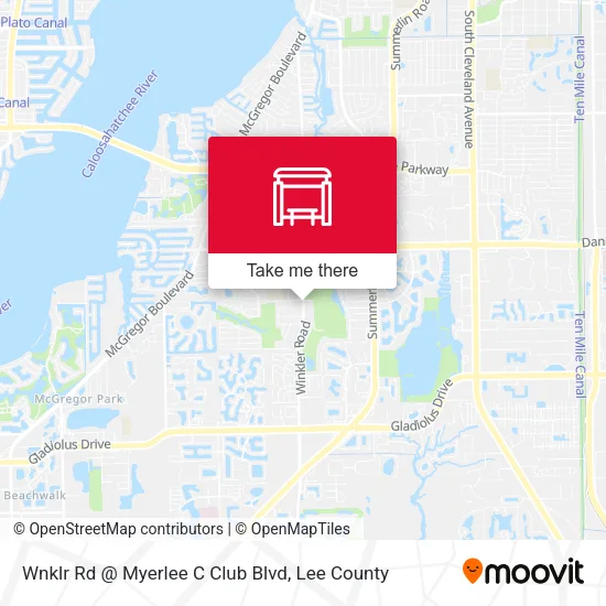 Mapa de Wnklr Rd @ Myerlee C Club Blvd