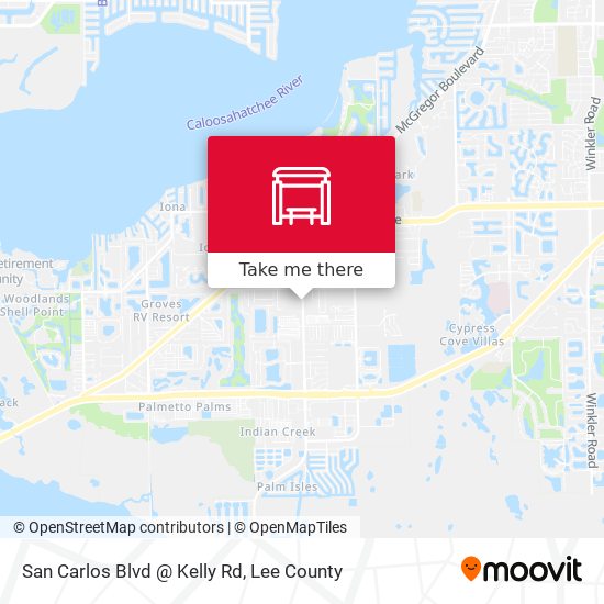 Mapa de San Carlos Blvd @ Kelly Rd