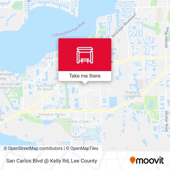Mapa de San Carlos Blvd @ Kelly Rd