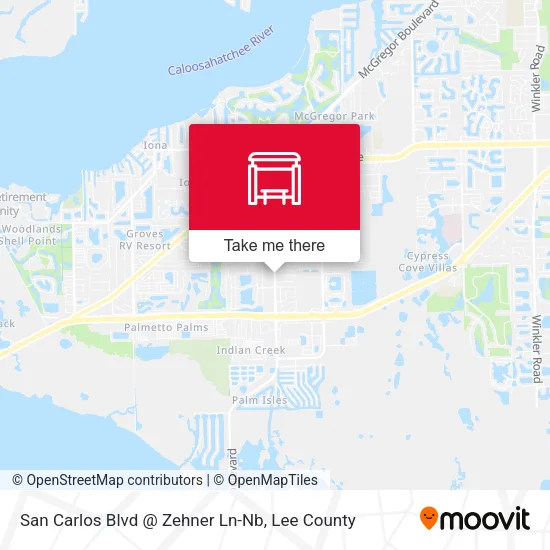 Mapa de San Carlos Blvd @ Zehner Ln-Nb