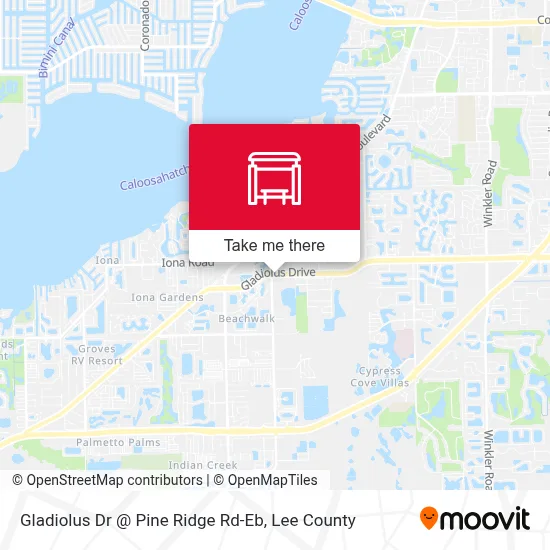 Gladiolus Dr @ Pine Ridge Rd-Eb map