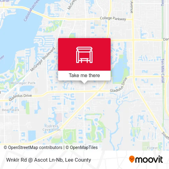 Mapa de Wnklr Rd @ Ascot Ln-Nb
