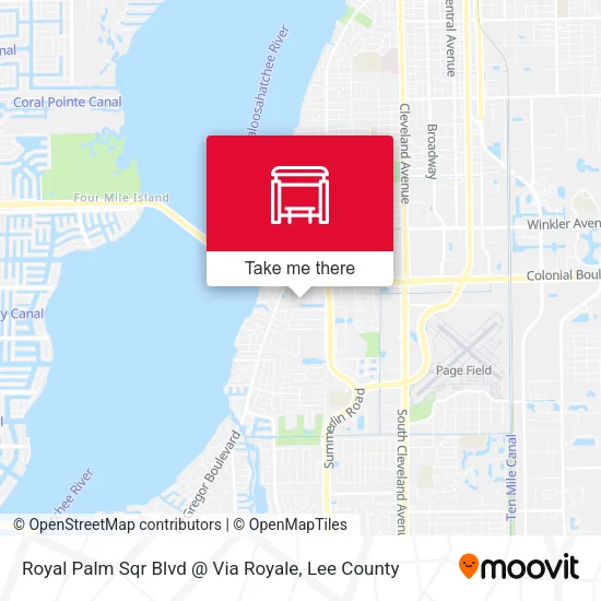 Mapa de Royal Palm Sqr Blvd @ Via Royale