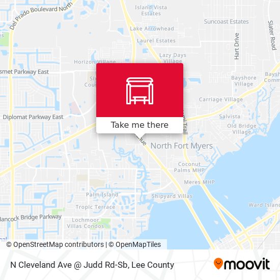 N Cleveland Ave @ Judd Rd-Sb map
