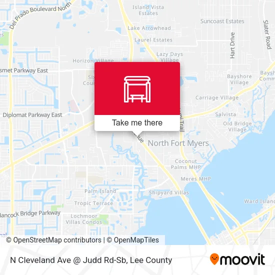 Mapa de N Cleveland Ave @ Judd Rd-Sb