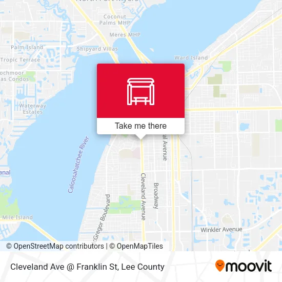 Mapa de Cleveland Ave @ Franklin St