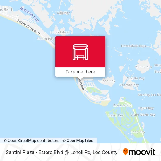 Mapa de Santini Plaza - Estero Blvd @ Lenell Rd