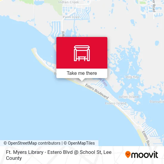 Ft. Myers Library - Estero Blvd @ School St map