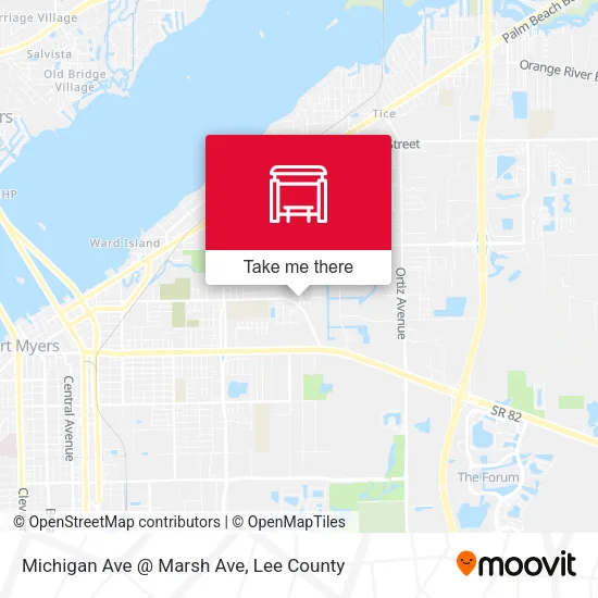 Mapa de Michigan Ave @ Marsh Ave