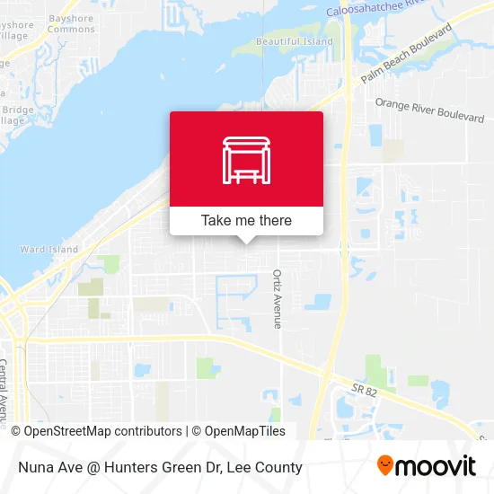 Mapa de Nuna Ave @ Hunters Green Dr